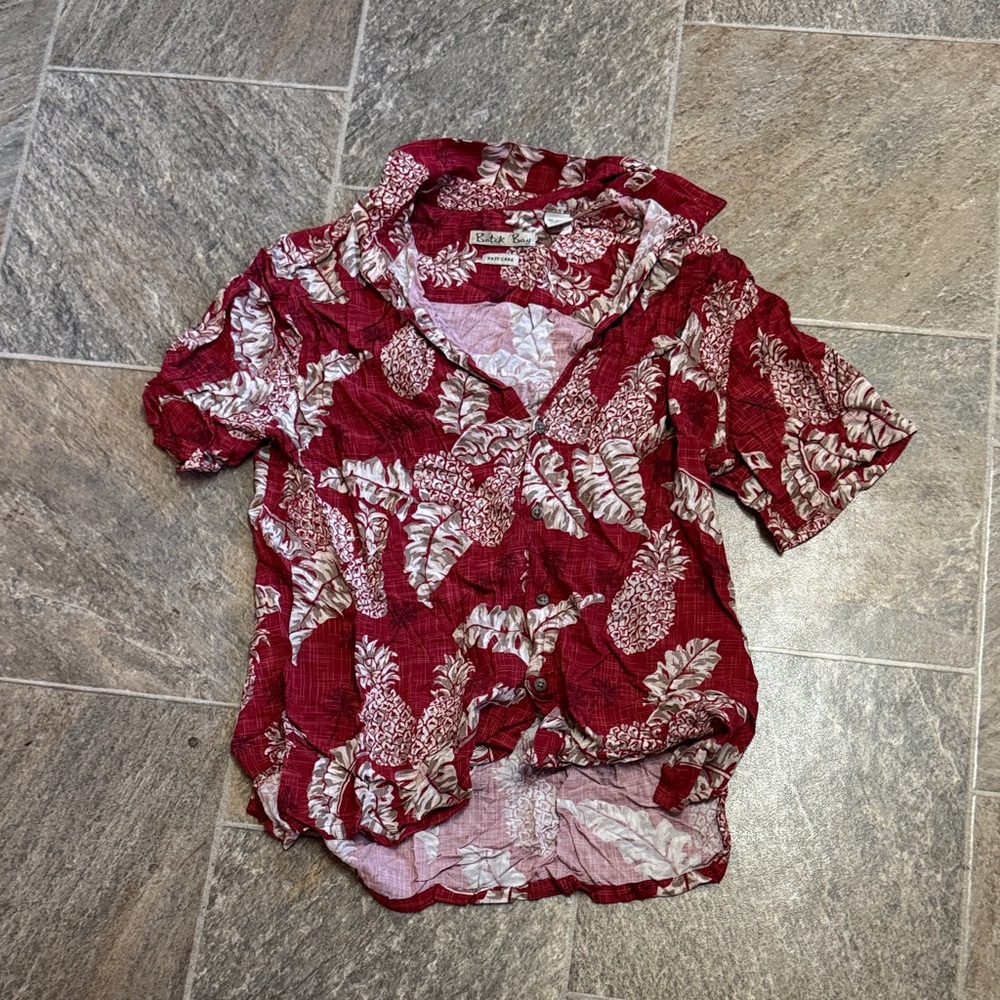 Red Floral Women's Top